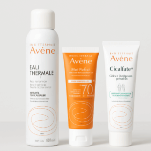 Kit Água Termal Avène + Cicalfate+ Creme Reparador + Protetor Solar FPS 50+